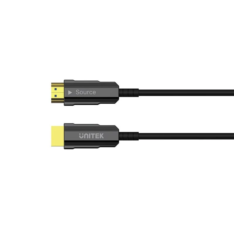 Unitek C11072BK-20M cable HDMI 2.0 AOC de fibra óptica 20 m, 4K 60 Hz, negro