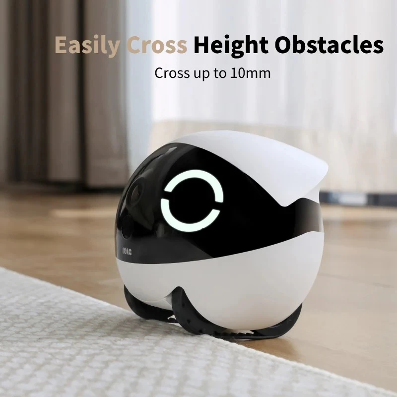Enabot ROLA Mini robot compañero para mascotas, láser, 5000 mAh, blanco/negro