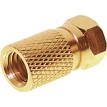 Conector F ShiverPeaks FAS-G 7.5 dorado para cable coaxial de 7,5 mm