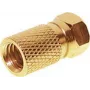 Conector F ShiverPeaks FAS-G 7.5 dorado para cable coaxial de 7,5 mm