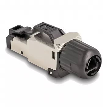 Conector de cable DeLOCK 86017 RJ45/LSA negro plata conector macho