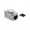 Módulo Keystone para patch panel DELOCK RJ45 Cat.6A con tapa atornillada, azul