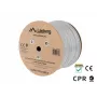 Lanberg LCUF6L-11CU-0305-S cable de red U/FTP Cat6a 305 m, cobre macizo, LSZH, CPR, 500 MHz, probado con Fluke, gris
