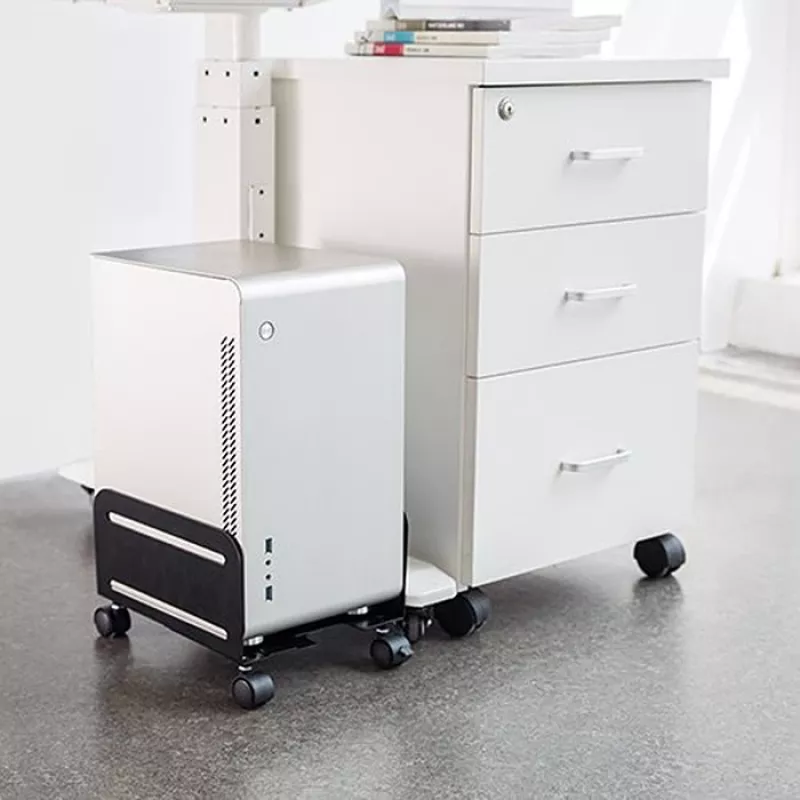 Plataforma con ruedas MACLEAN MC-851 — plataforma con ruedas, negra, 119×260×128 mm, carga máx. 10 kg