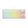 Teclado SteelSeries Apex 3 TKL US, blanco