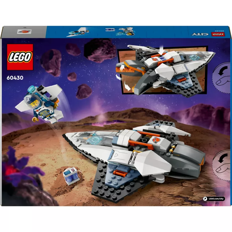 LEGO City 60430 Nave espacial interestelar, set de construcción, 240 piezas, 1 minifigura, a partir de 6 años