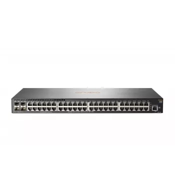 Switch de red HP Enterprise Aruba 2930F 48G 4SFP, 48 x Gigabit Ethernet, 4 x enlace ascendente SFP