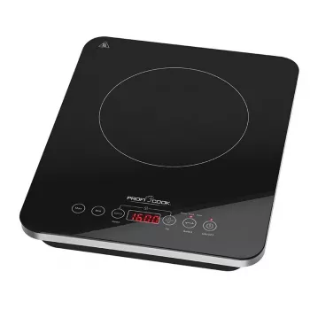 Placa de inducción negra ProfiCook EKI 1062 para encimera, 1 zona