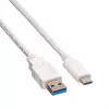 VALUE - Cable USB - USB 3.0 (M) a USB Type-C (M) - 5 V - 900 mA - 50 cm - Blanco (11.99.9010)