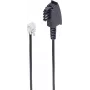 Cable de teléfono ShiverPeaks BS70000-3 3 m negro TAE F RJ-11