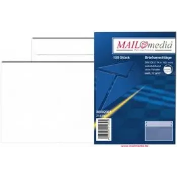 Sobre MAILmedia sobre offset blanco DL autoadhesivo 72 g/m²