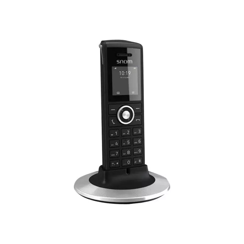 Snom M25 - Auricular inalámbrico de expansión con visualización de número de llamada/función de llamada en espera - DECT - Negro (3987)
