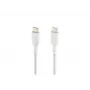 Cable trenzado USB-C a USB-C 1 m blanco