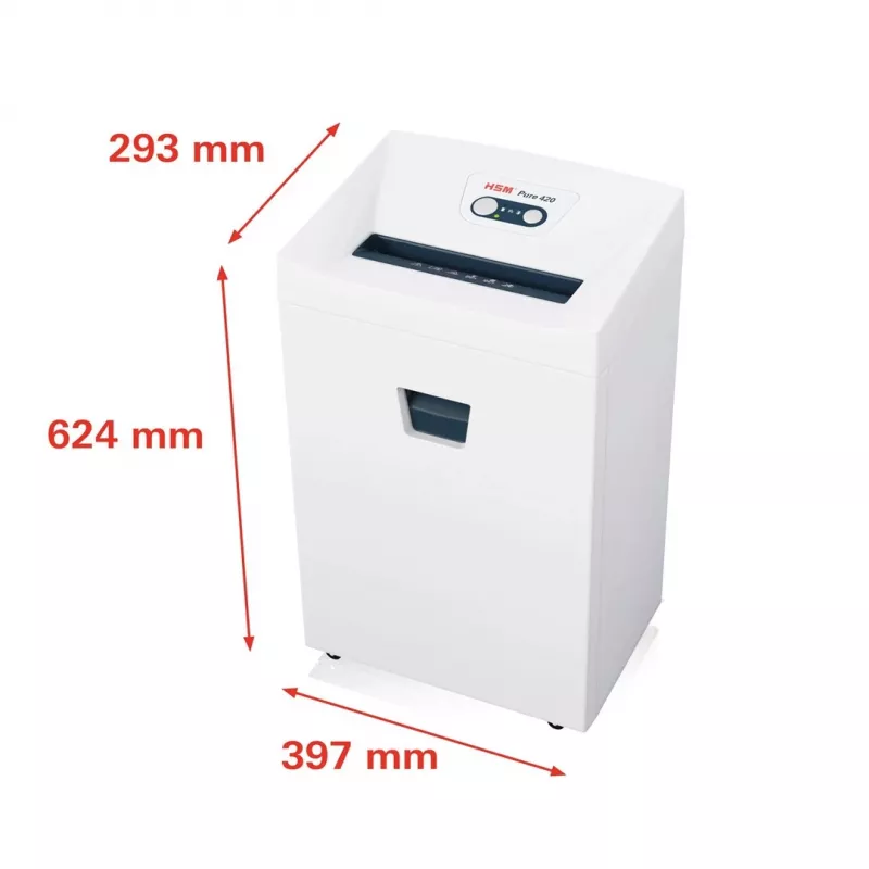 Destructora de documentos HSM Pure 420, 35 l, 3,9 mm