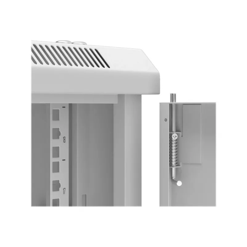 Rack de montaje en pared Netrack 019-180-645-021 gris 18U