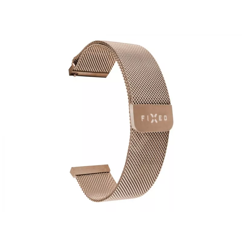 Correa de reloj FIXED Mesh Strap Fixed 18mm acero inoxidable cambio rápido Oro