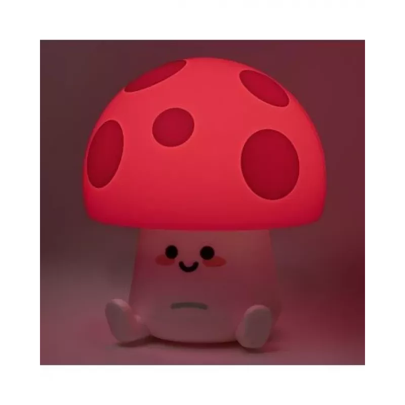 Lámpara de mesa Paladone Fun Guy Mushroom Light – lámpara de noche LED con forma de seta