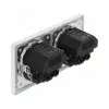 Toma de pared DeLOCK 2 tomas con 4 puertos USB 2 x 2,8 A
