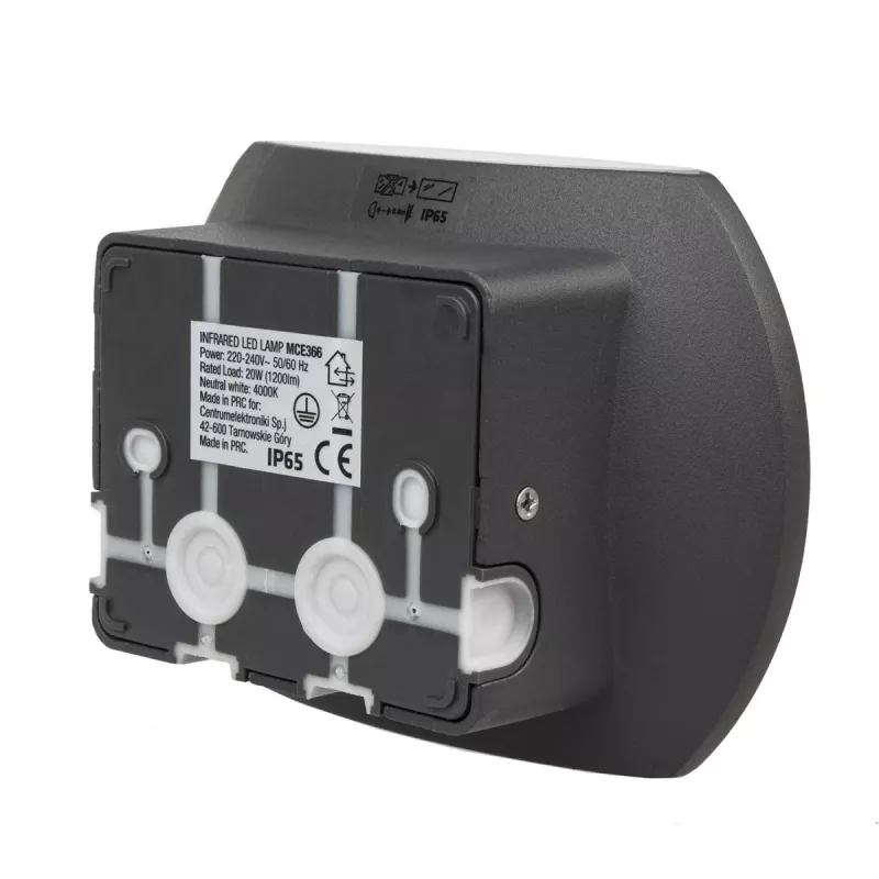 Lámpara de pared LED MACLEAN MCE366 con sensor de crepúsculo y movimiento