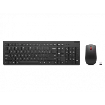 Teclado y ratón Lenovo inalámbricos negros