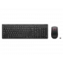 Teclado y ratón Lenovo inalámbricos negros