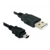 Cable USB DeLOCK 82252 USB 2.0 1,5 m USB A Mini-USB B negro