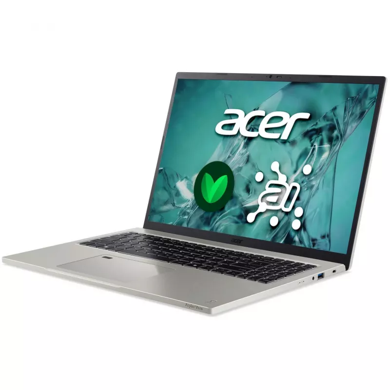 Portátil Acer Aspire AV16-71P-724V — Intel Core Ultra 7 255H, 16 inch WUXGA (1920×1200), 16 GB LPDDR5x, 1 TB SSD, Intel Arc 140T, Windows 11 Home, gris