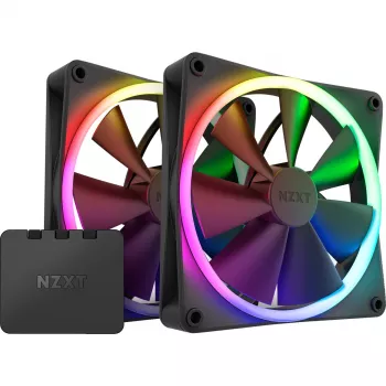 Ventilador NZXT F140 RGB DUO 14 cm negro 500-1800 RPM 2 uds.