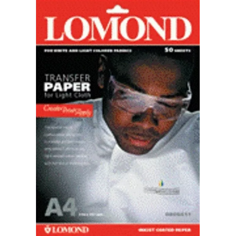 Papel de tinta para transferencia térmica Lomond A4, 10 hojas, para tejidos claros
