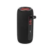 Altavoz portátil estéreo TRACER Stripe negro — 10 W RMS, Bluetooth/cableado, USB-A y USB-C, MicroSD, batería integrada (hasta 5 h)