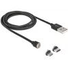 Cable USB DeLOCK 85723 USB 2.0 1,1 m USB A USB C/Micro-USB B negro