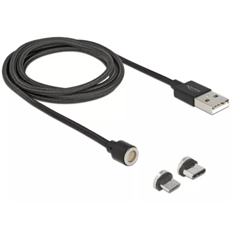 Cable USB DeLOCK 85723 USB 2.0 1,1 m USB A USB C/Micro-USB B negro