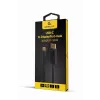 Adaptador gráfico USB Gembird A-CM-DPM-01 con USB-C, compatible hasta 3840×2160, USB 2.0 / 3.2 Gen 2, negro, cable de 2 m