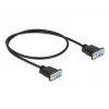 Cable serie DeLOCK 86614 negro 0,5m RS-232