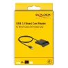 Lector de tarjetas inteligentes DeLOCK 91724 USB Type-A negro