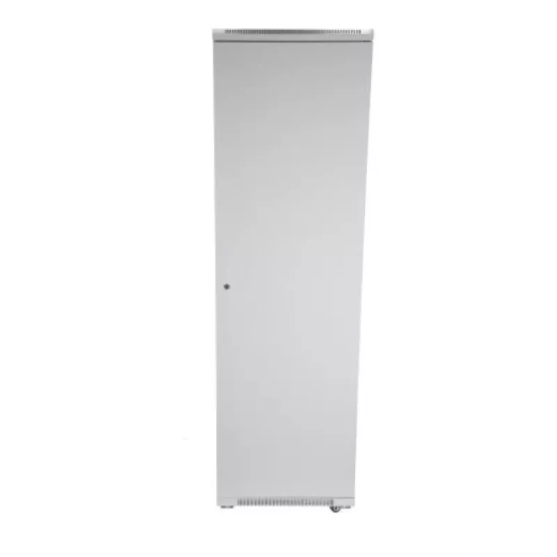 SOMI Networks | Armario independiente 42U, 19 pulgadas | 42U-80/100NACP | Gris | Carga máxima 800 kg; paneles laterales desmontables y con cerradura; puertas metálicas perforadas; sin montar | Profundidad: 100 cm