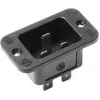 Conector macho de red eléctrico C20 Bachmann 917.173, 250 V, 16 A, termoplástico, negro