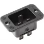 Conector macho de red eléctrico C20 Bachmann 917.173, 250 V, 16 A, termoplástico, negro