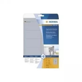 HERMA SuperPrint LaserCopy - Etiquetas de film - plata - 96 x 50,8 mm - 250 uds. (25 hojas x 10) (4223)
