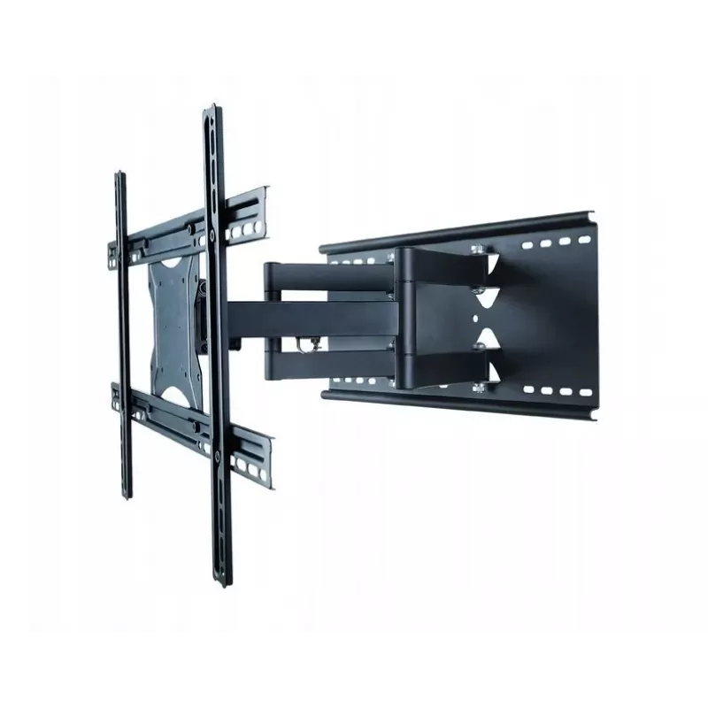 Soporte de pared ART AR-87 para pantallas de 40 inch a 80 inch, capacidad 60 kg, VESA hasta 600×400, inclinación 12°, giro 45°, extensible 5,6–45,8 cm