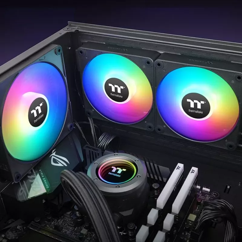 Ventilador Thermaltake CT140 EX ARGB Sync 14 cm rodamiento hidráulico negro