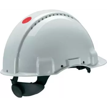 Casco de seguridad 3M G3000 blanco – talla ajustable, protección industrial para la cabeza