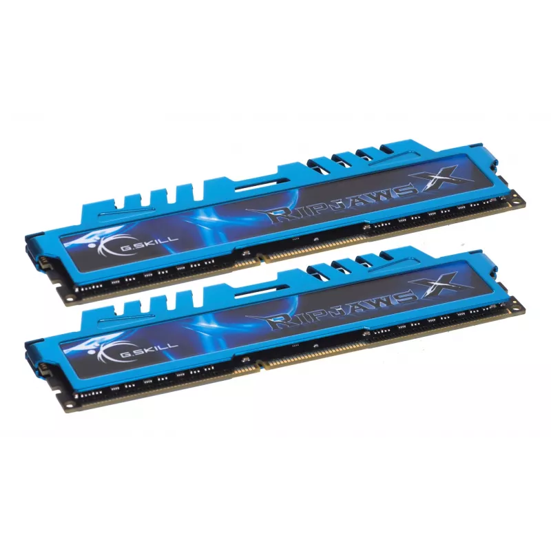 G.Skill 16GB Ripjaws X Kit de memoria de doble canal - azul (2x 8GB, DDR3 1600MHz, 1,5V, F3-1600C9D-16GXM, XMP Ready)