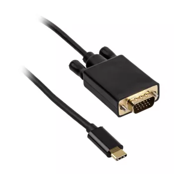 Cable adaptador USB Type-C VGA Akasa AK-CBCA17-18BK