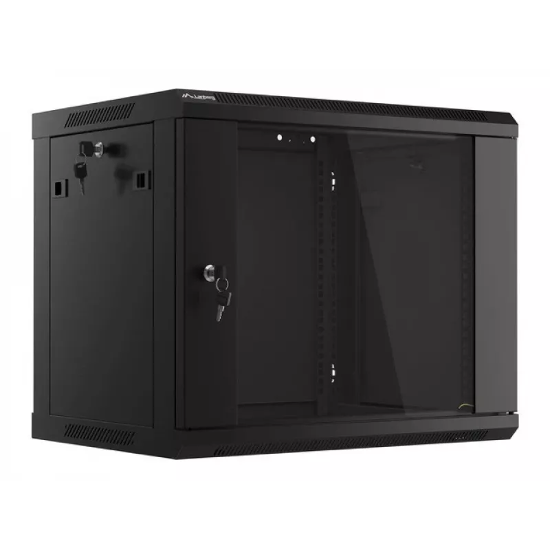 Rack de pared LANBERG 9U (600×450×507 mm) IP20, carga máx. 60 kg, negro