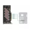 Tarjeta DeLOCK PCI Express 4.0 x16 a 4 x NVMe M.2 Key M internos con disipador y ventilador