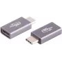 Adaptador USB-C ShiverPeaks Pro 4.0 Metal, USB-C a USB-C, carcasa de metal