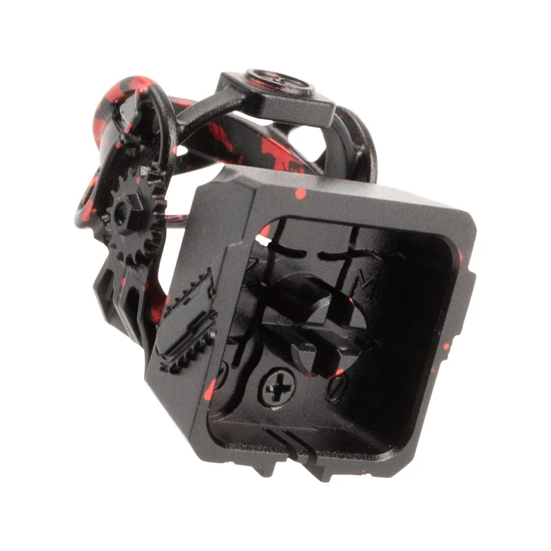 Keycap de aluminio ZOMOPLUS manchado herramienta de tortura - negro/Rojo