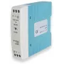 Fuente de alimentación TELTONIKA PR3PDNP0, interior 20 W, entrada 100–240 V, 50–60 Hz, compacta 22,5×90×100 mm, azul/blanco