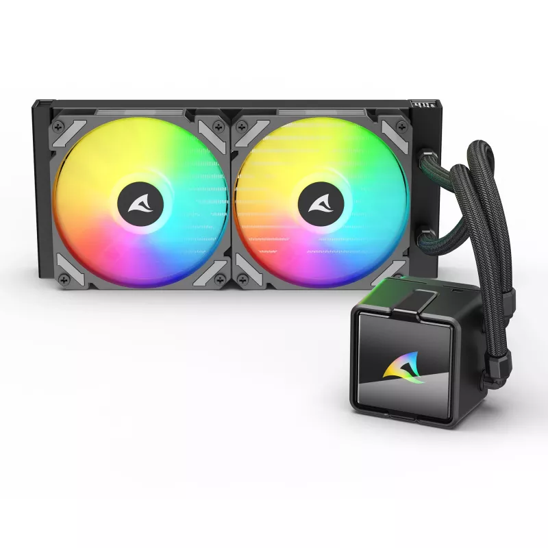 Refrigeración líquida para CPU Sharkoon S50 ARGB, negra
